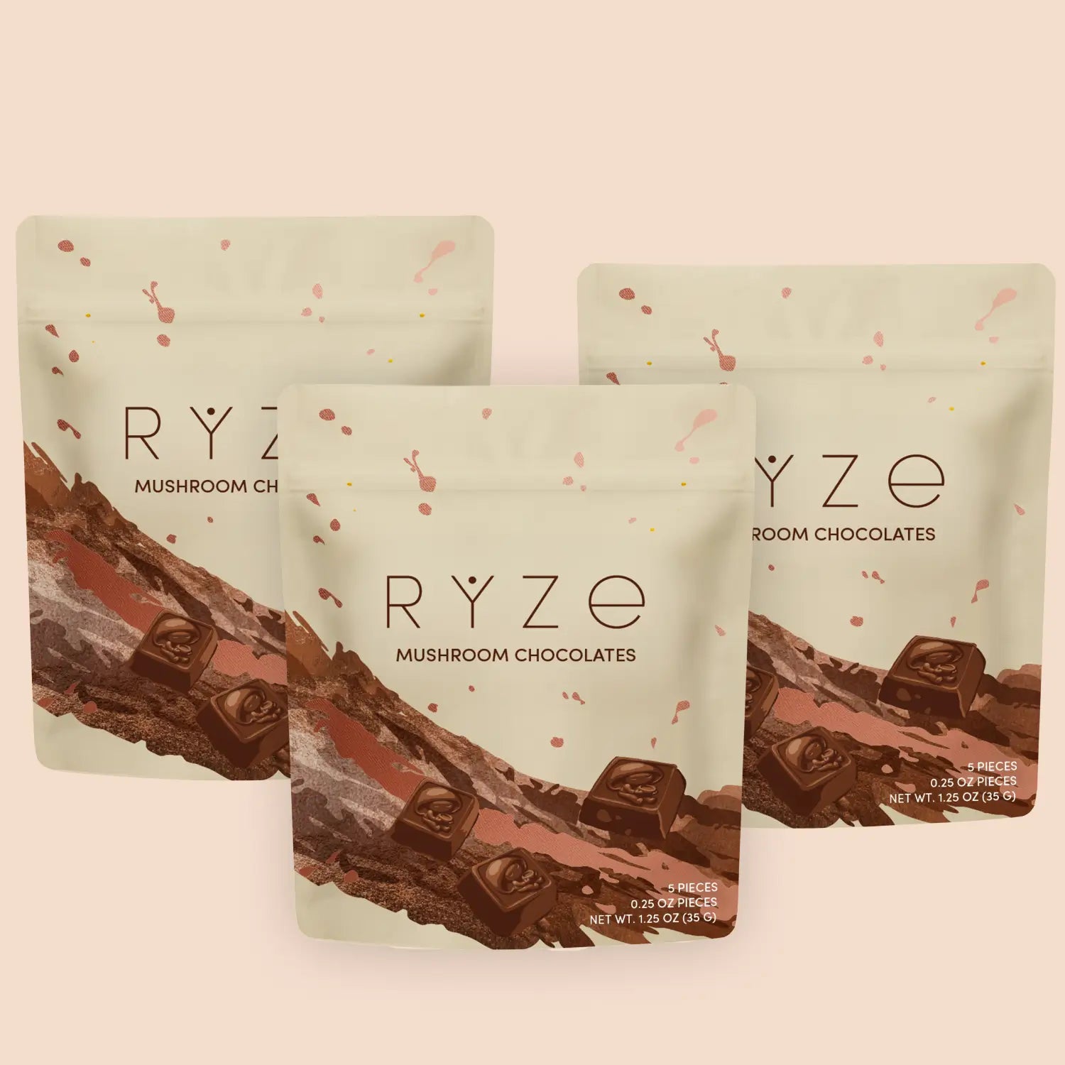 RYZE Mushroom Chocolates Rye (15 pieces)