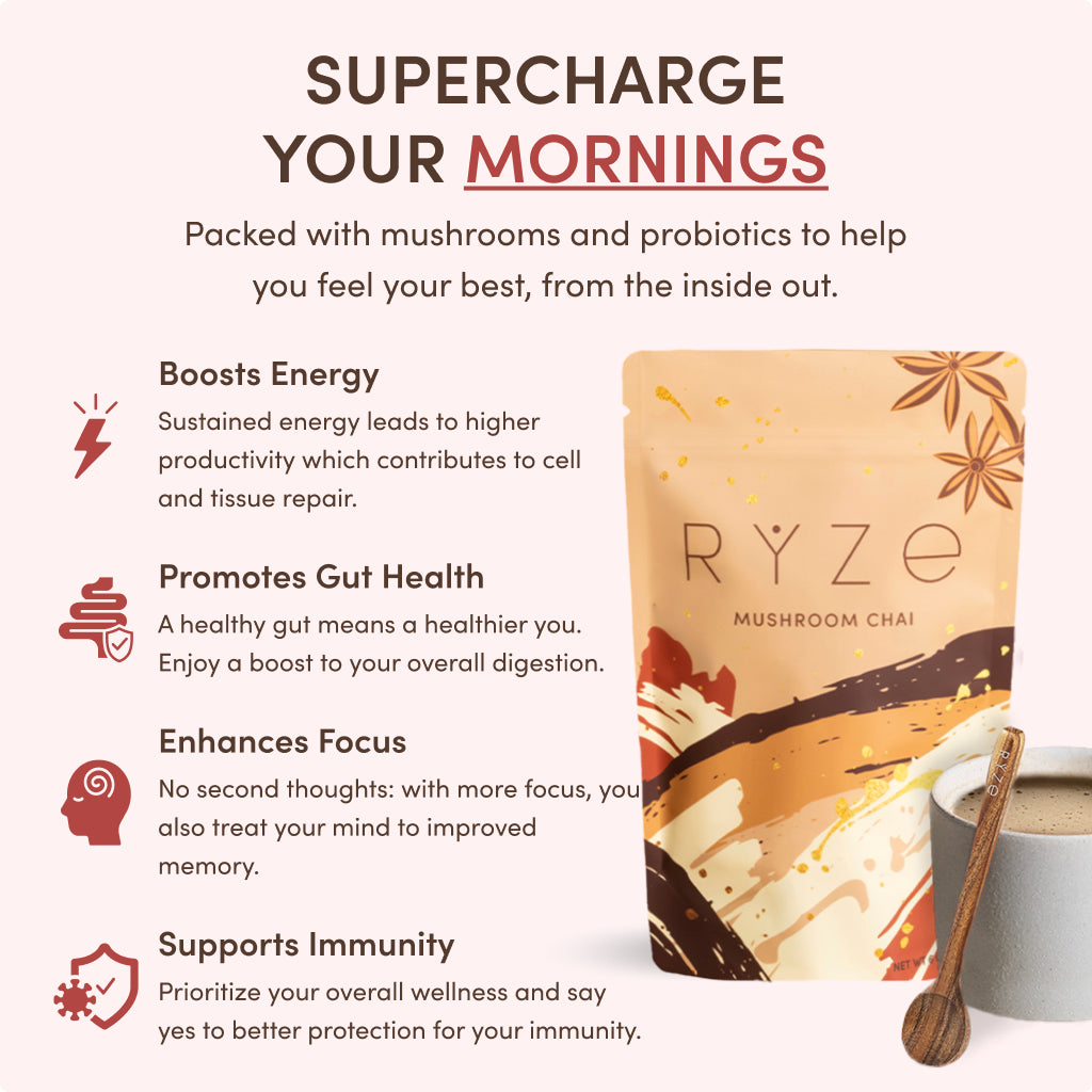 RYZE RYZE Mushroom Chai Starter Bag