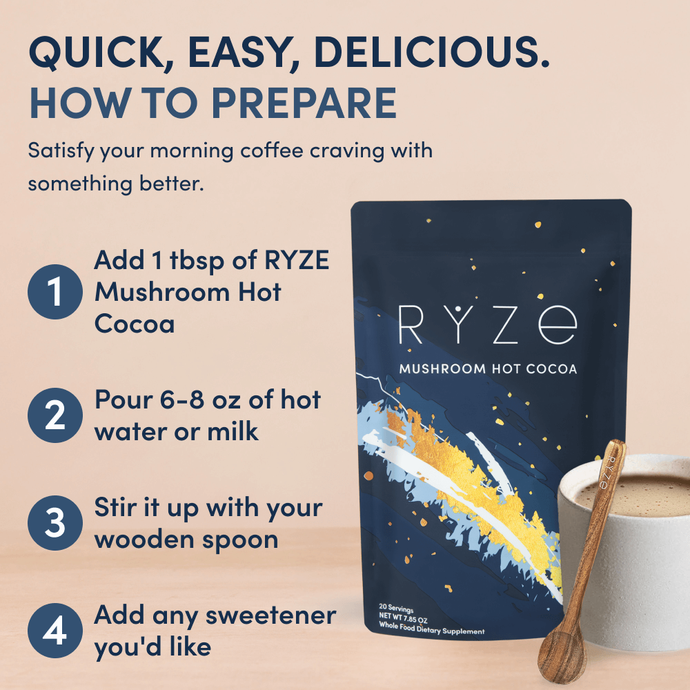 RYZE Mushroom Hot Cocoa (20 servings)