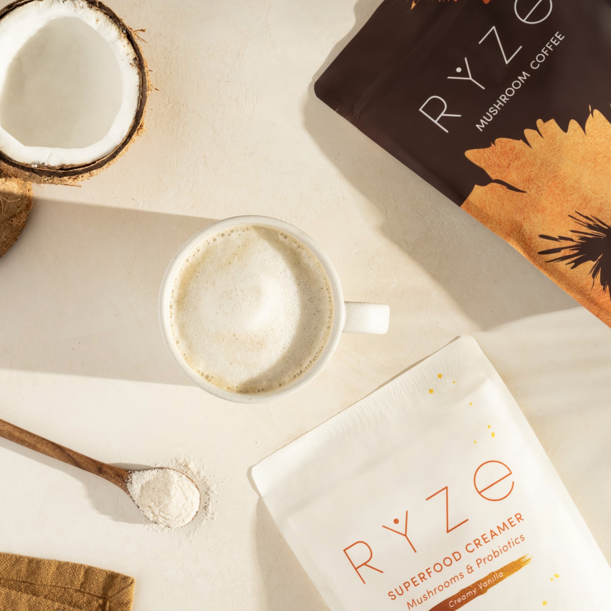 RYZE Vanilla + Caramel Superfood Creamer