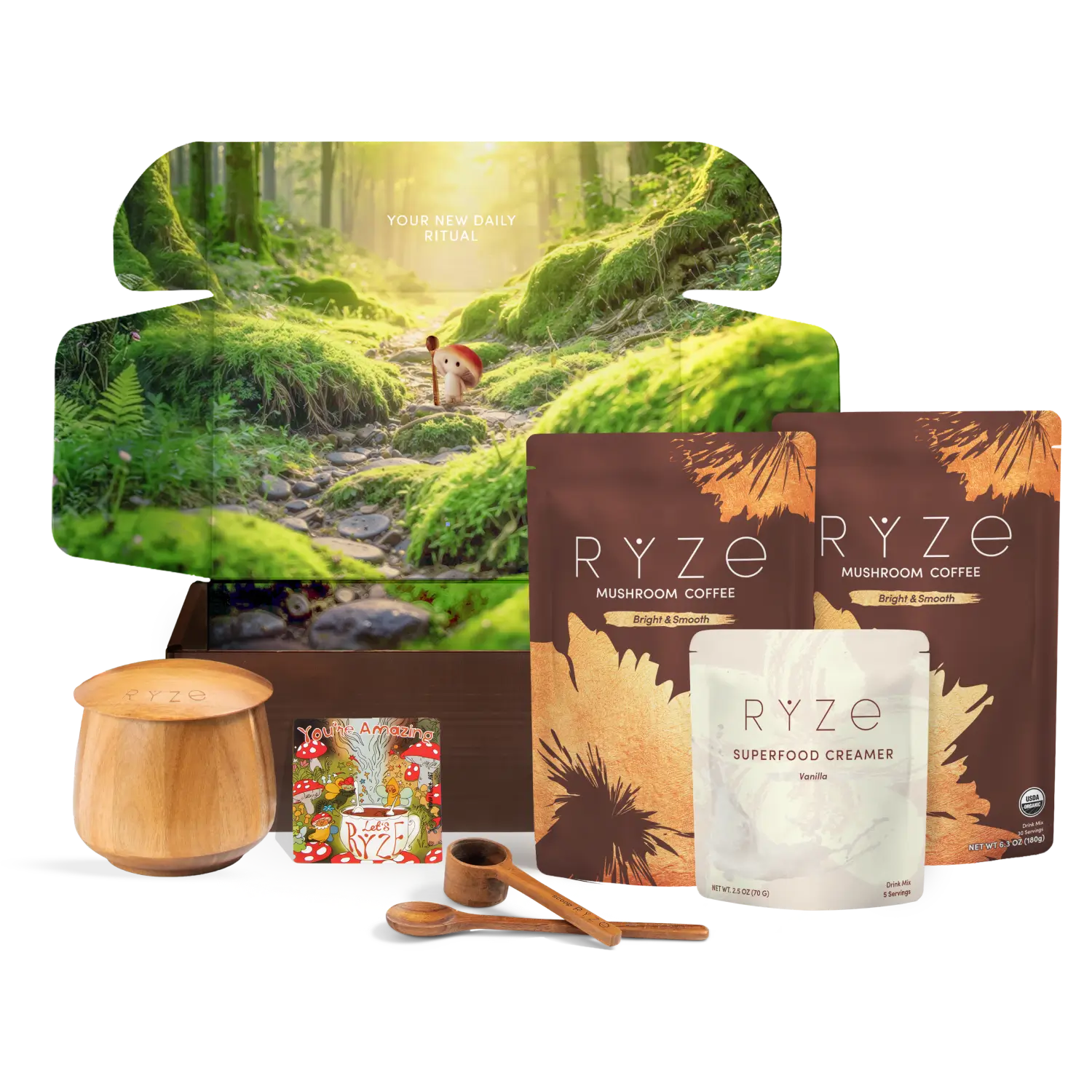 RYZE Mushroom Coffee Ritual Set (3 Month Plan)