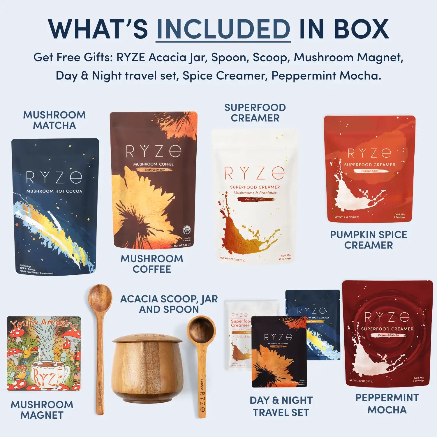 RYZE RYZE Ritual Set: Cocoa + Coffee
