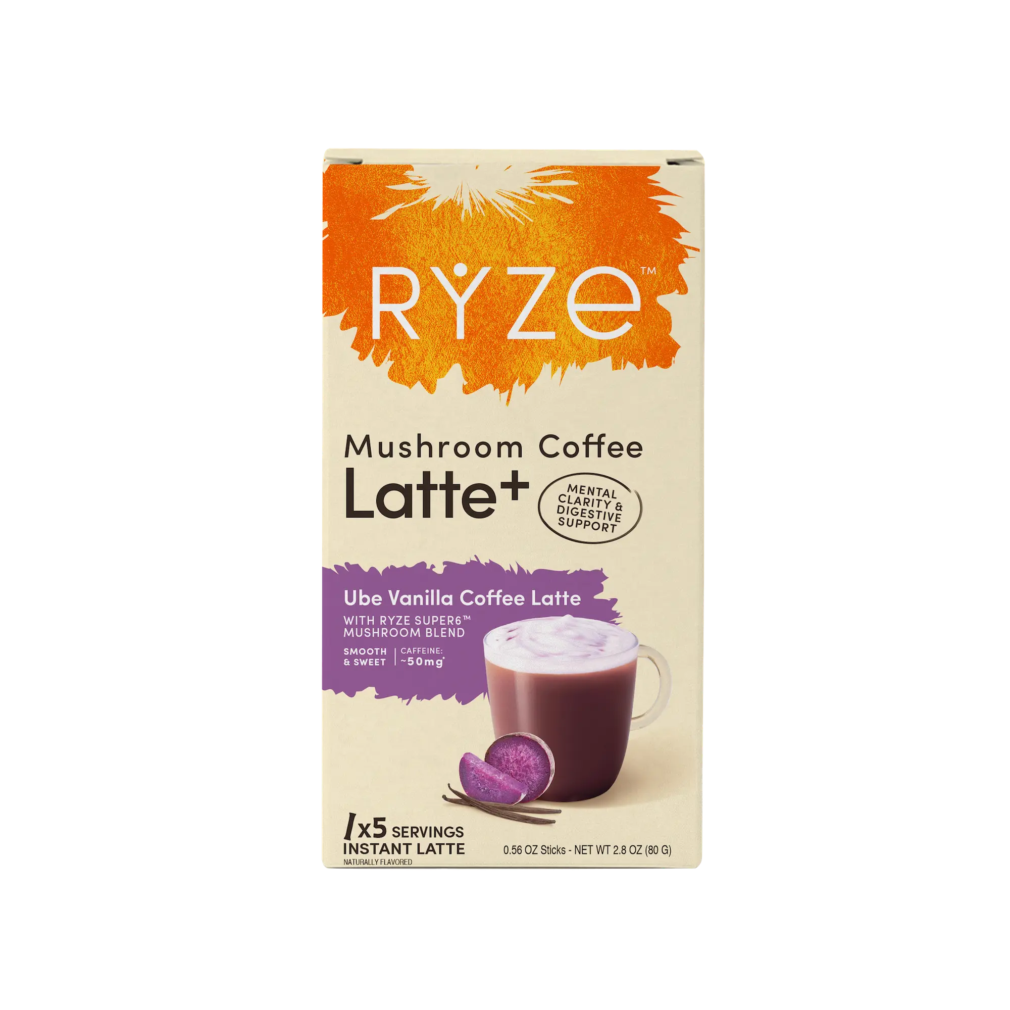 RYZE Ube Vanilla Coffee Latte Carton